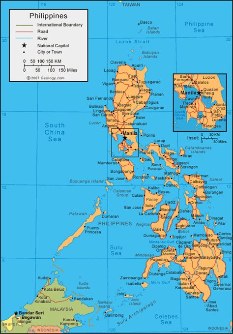 General Map of the Philippines .